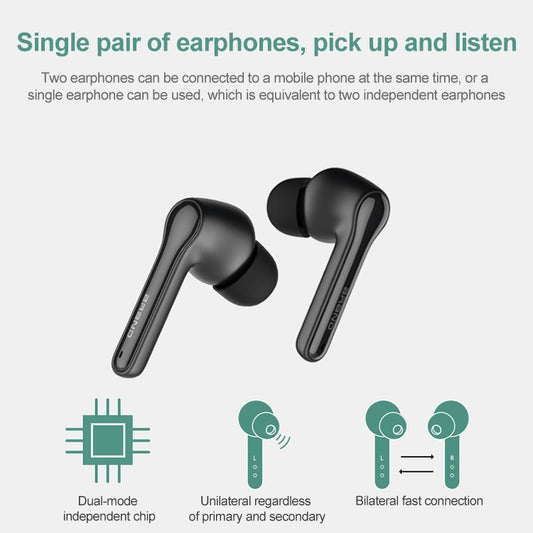 ETE-51 TWS In-Ear Wireless Touch Control Bluetooth 5.0 Sports Earphones (White) by buy2fix