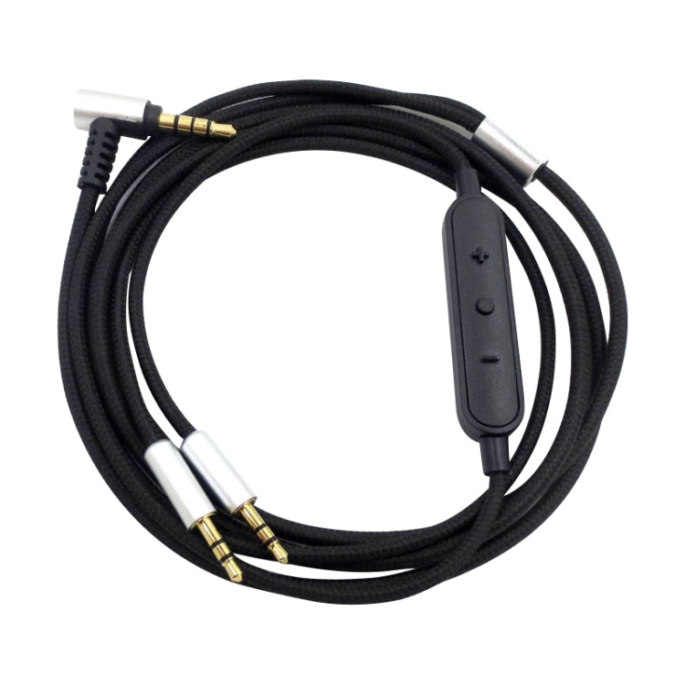 ZS0096 Wired Control Version Headphone Audio Cable for Sol Republic Master Tracks HD V8 V10 V12 X3 (Black) - Headset Accessories by buy2fix | Online Shopping UK | buy2fix