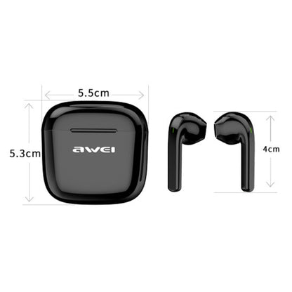 awei T26 TWS Bluetooth V5.0 Ture Wireless Sports Headset with Charging Case(Black) - TWS Earphone by awei | Online Shopping UK | buy2fix