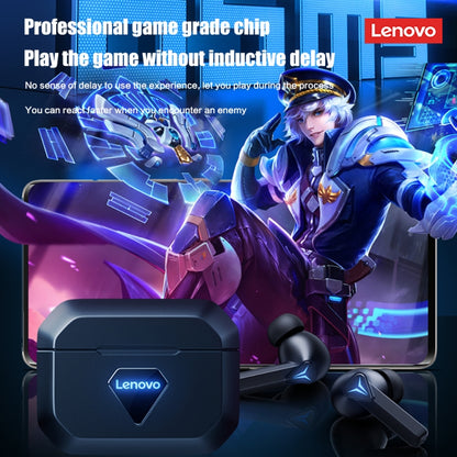 Lenovo LivePods GM6 Wireless Bluetooth 5.0 TWS Gaming Earphones with Charging Box (Black) - Bluetooth Earphone by Lenovo | Online Shopping UK | buy2fix