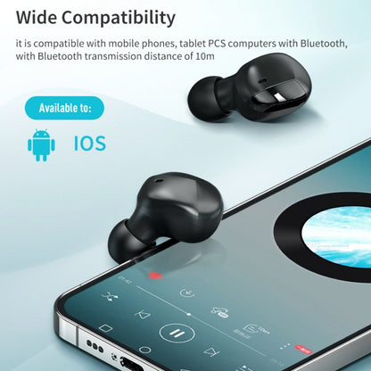 ROCK EB62 TWS Mini Bluetooth Earphone with Magnetic Charging Box, Support LED Power Digital Display & Call - Bluetooth Earphone by ROCK | Online Shopping UK | buy2fix