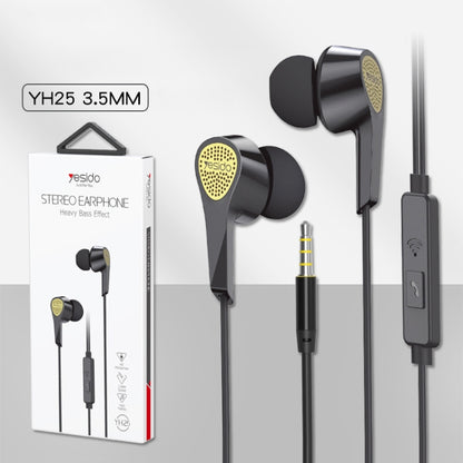 Yesido YH25 3.5mm In-Ear Wired Earphone, Length: 1.2m - In Ear Wired Earphone by Yesido | Online Shopping UK | buy2fix