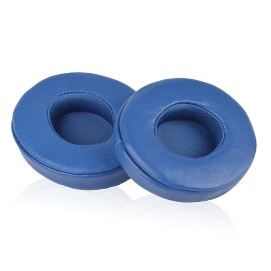 1 paire d'étuis de protection en cuir pour écouteurs Beats Solo2.0 / Solo3.0, version filaire (bleu)