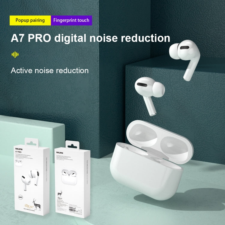 WK A7 Pro iDeal Series Bluetooth 5.0 TWS ANC True Wireless Stereo Bluetooth Earphone - TWS Earphone by WK | Online Shopping UK | buy2fix