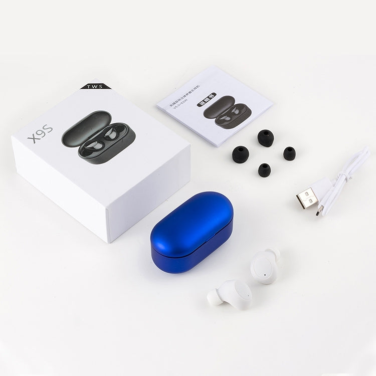 X9S TWS Bluetooth V5.0 Stereo Wireless Earphones with LED Charging Box(Black) - TWS Earphone by buy2fix | Online Shopping UK | buy2fix