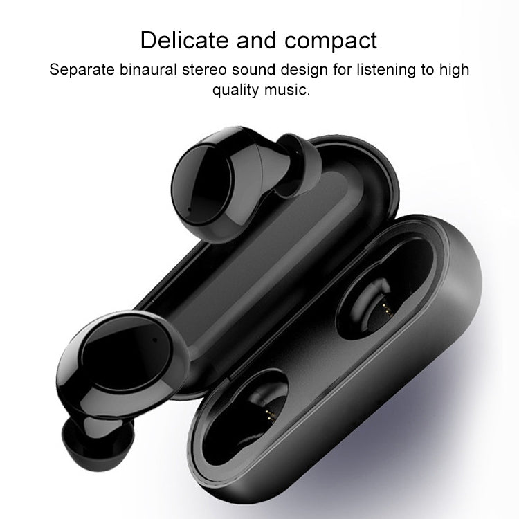 X9S TWS Bluetooth V5.0 Stereo Wireless Earphones with LED Charging Box(Black) - TWS Earphone by buy2fix | Online Shopping UK | buy2fix