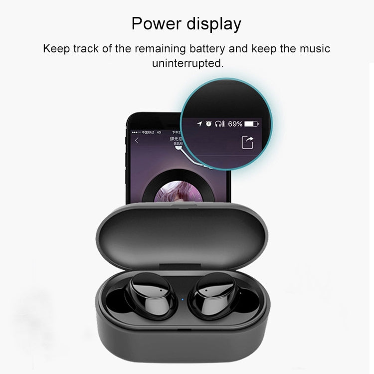 X9S TWS Bluetooth V5.0 Stereo Wireless Earphones with LED Charging Box(White) - TWS Earphone by buy2fix | Online Shopping UK | buy2fix