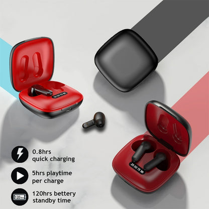 XG31 Bluetooth 5.0 IPX6 Waterproof  Wireless Bluetooth Earphone with Charging Box (Red) - Bluetooth Earphone by buy2fix | Online Shopping UK | buy2fix