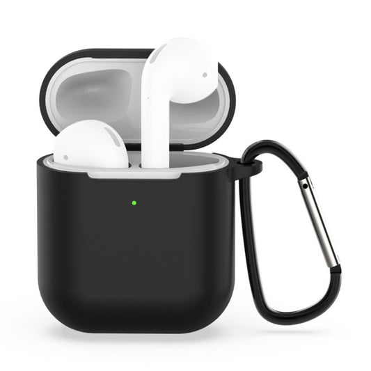 Wireless Earphones Shockproof Silicone Protective Case for Apple AirPods 1 / 2(Black) by buy2fix