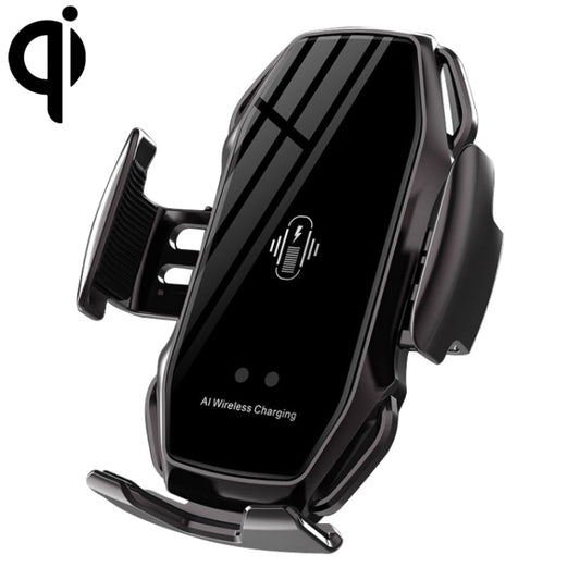 A5 10W Car Infrared Wireless Mobile Auto-sensing Phone Charger Holder, Interface：USB-C / Type-C(Tarnish) - In Car by buy2fix | Online Shopping UK | buy2fix