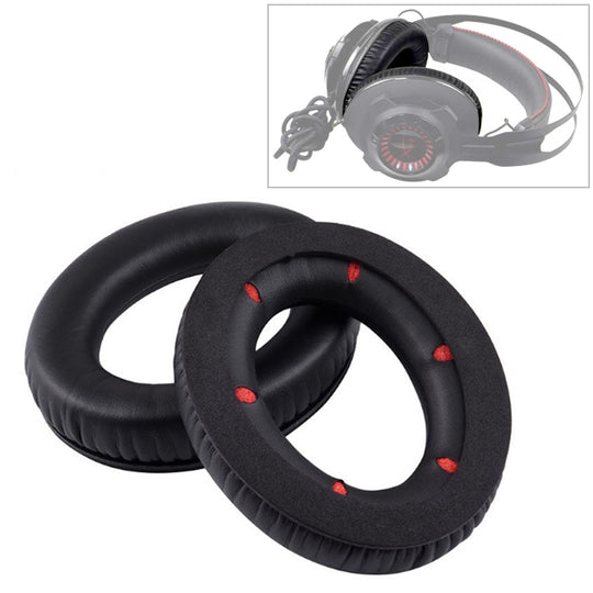 2 PCS For Kingston Hyper X Cloud Revolver S Soft Sponge Earphone Protective Cover Earmuffs (Red)