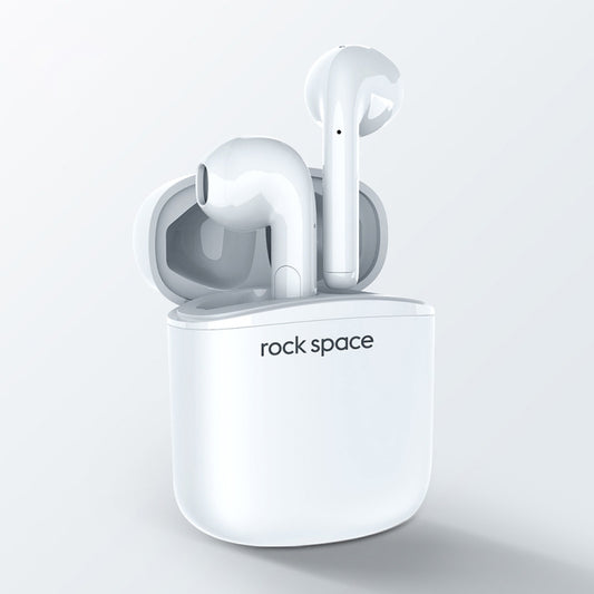 ROCK Space EB100 TWS Bluetooth 5.0 Waterproof Wireless Stereo Bluetooth Headset(White) - TWS Earphone by ROCK | Online Shopping UK | buy2fix