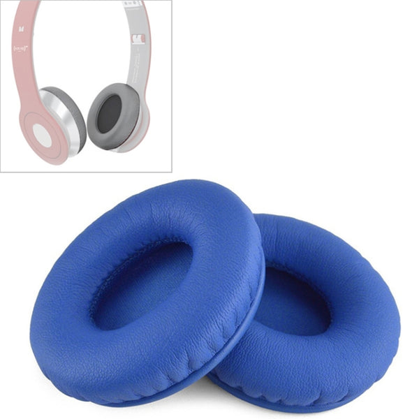 2 PCS For Beats Solo HD / Solo 1.0 Headphone Protective Leather Cover Sponge Earmuffs(Blue) by buy2fix