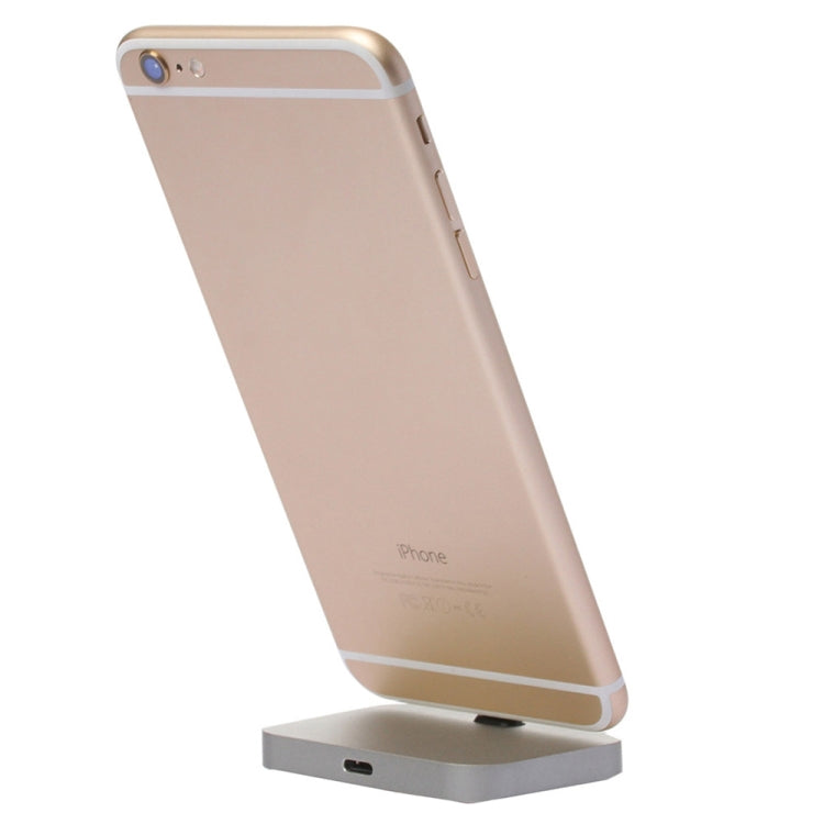 8 Pin Stouch Aluminum Desktop Station Dock Charger for iPhone(Grey) by buy2fix