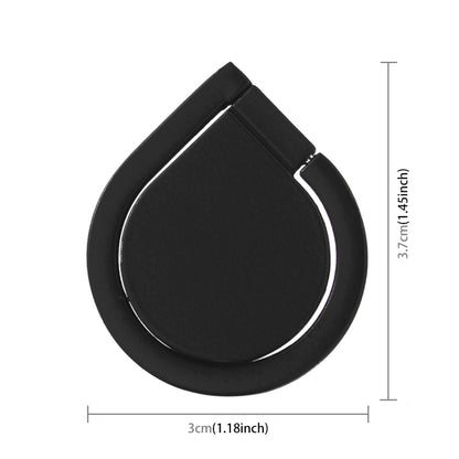 Universal 360 Degree Rotation Drops of water Style Ring Phone Holder Stand(Black) - Ring Holder by buy2fix | Online Shopping UK | buy2fix