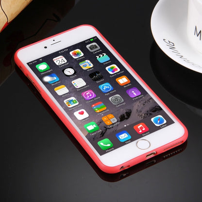 For iPhone 6 & 6s Solid Color TPU Protective Case Without Round Hole(Red) by buy2fix
