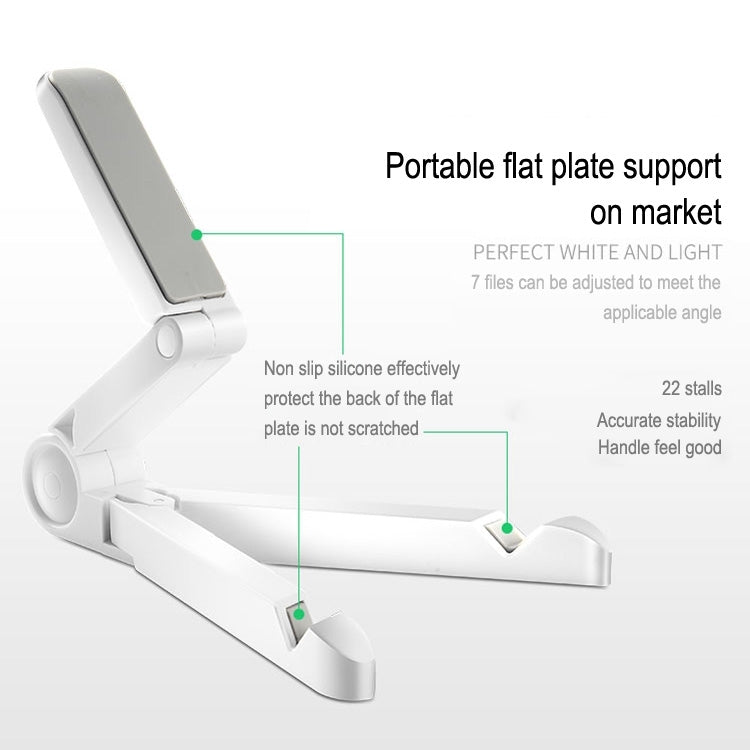 JOYROOM ZS120 Universal Foldable Adjustable Holder Stand(White) - Desktop Holder by JOYROOM | Online Shopping UK | buy2fix