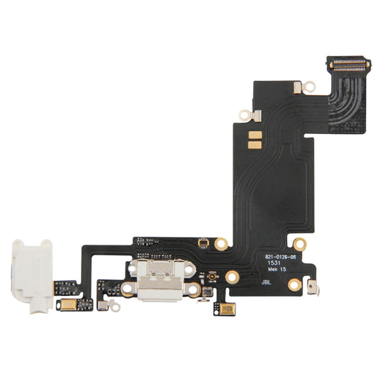for iPhone 6s Plus White Charging Port Flex Cable - iPhone 6S/6S Plus Parts by buy2fix | Online Shopping UK | buy2fix