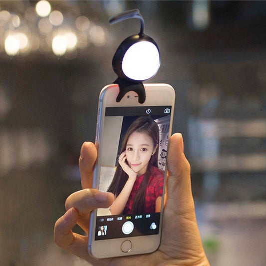 For Smart Phone Self Light with Hook, For iPhone, Galaxy, Huawei, Xiaomi, LG, HTC and Other Smart Phones(Black) - Consumer Electronics by buy2fix | Online Shopping UK | buy2fix