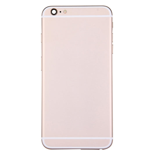 Full Housing Back Cover with Power Button & Volume Button Flex Cable for iPhone 6 Plus(Gold) - iPhone 6/6 Plus Parts by buy2fix | Online Shopping UK | buy2fix