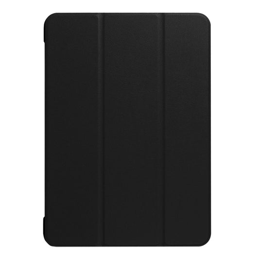 For iPad 9.7 (2018) & iPad 9.7 (2017) Custer Texture Horizontal Flip Leather Case with Three-folding Holder & Sleep / Wake-up Function(Black) by buy2fix
