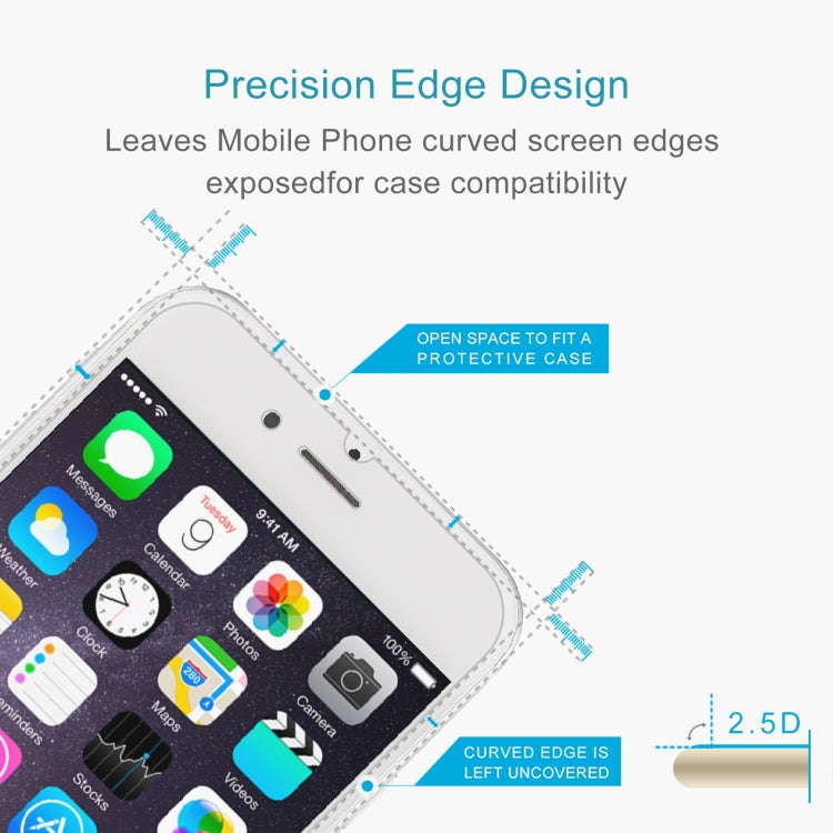 2.5D Non-Full Screen Tempered Glass Film For iPhone 8 / 7 / 6 / 6S - Apple Accessories by DIYLooks | Online Shopping UK | buy2fix