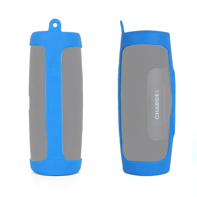 Shockproof Waterproof Soft Silicone Cover Protective Sleeve Bag for JBL Charge3 Bluetooth Speaker(Blue) - Protective Case by buy2fix | Online Shopping UK | buy2fix