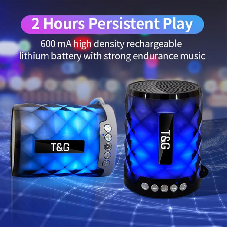 T&G TG155 Bluetooth 4.2 Mini Portable Wireless Bluetooth Speaker with Colorful Lights(Black) - Mini Speaker by T&G | Online Shopping UK | buy2fix