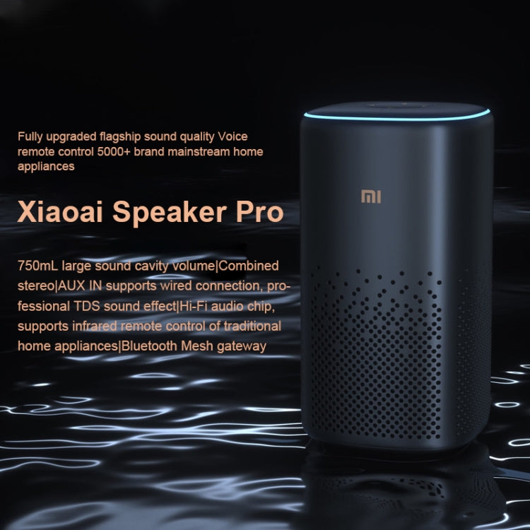 Xiaomi Xiaoai Speaker Pro with 750mL Large Sound Cavity Volume / AUX IN Wired Connection / Combo Stereo / Professional DTS Audio / Hi-Fi Audio chip / Infrared Remote Control Traditional Home Appliances / Bluetooth Mesh Gateway - Desktop Speaker by Xiaomi | Online Shopping UK | buy2fix