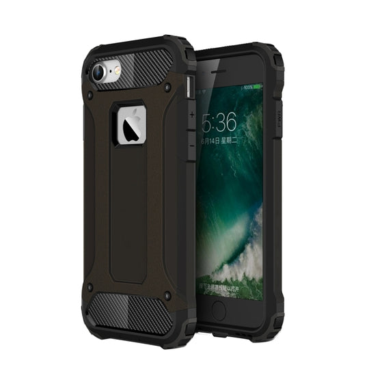 Pour iPhone 7 Armor TPU + PC Combinaison de téléphone (Noir)