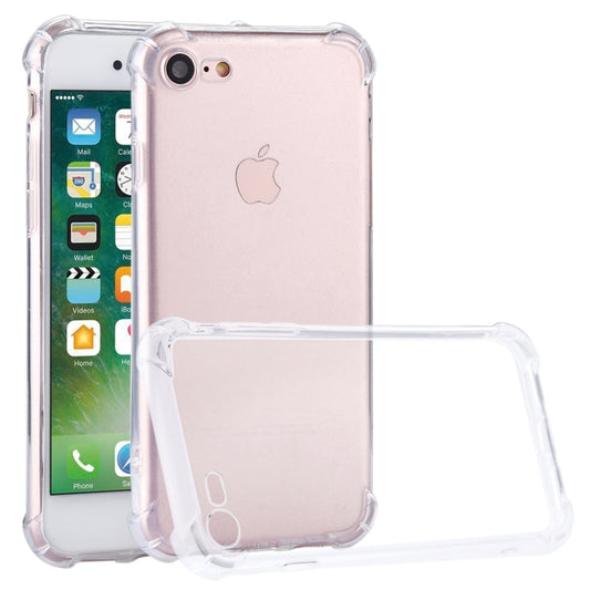 For iPhone 8 & 7 Shock-resistant Cushion TPU Protective Case(Transparent) by buy2fix