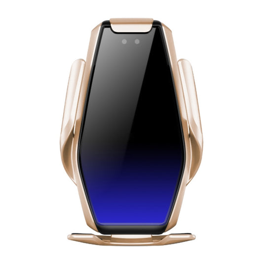 S7 15W QI 360 Degree Rotatable Infrared Induction Car Air Outlet Wireless Charging Mobile Phone Holder for 4.0-6.5 inch Mobile Phones(Gold) by buy2fix