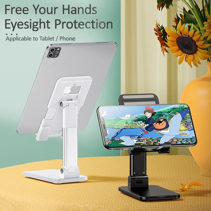 USAMS US-ZJ059 Retractable Mobile Phone Tablet Desktop Stand Holder (Black) - Desktop Holder by USAMS | Online Shopping UK | buy2fix