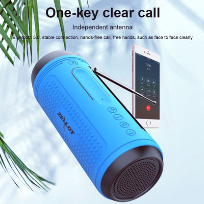 ZEALOT A1 Multifunctional Bass Wireless Bluetooth Speaker, Built-in Microphone, Support Bluetooth Call & AUX & TF Card & LED Lights (Mint Green) - Desktop Speaker by ZEALOT | Online Shopping UK | buy2fix