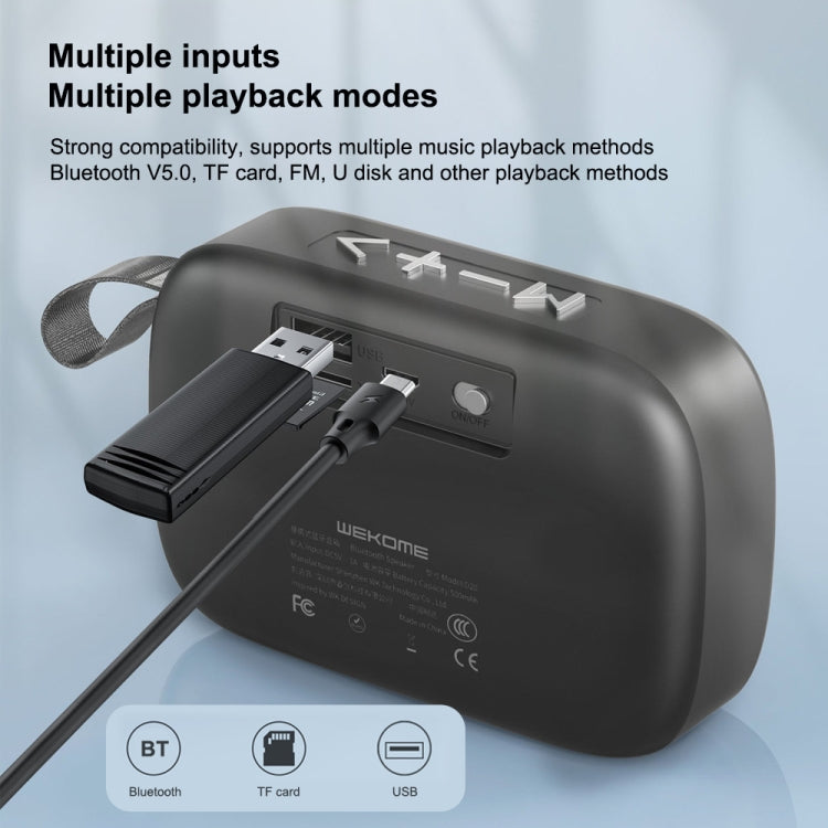 WK D20 Portable HIFI Mini Bluetooth Speaker (Black) - Mini Speaker by WK | Online Shopping UK | buy2fix