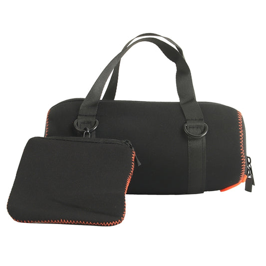 EVA Outdoor Portable Speaker Protective Cover with Shoulder Strap & Carabiner For JBL Charge 5 (Black) by buy2fix