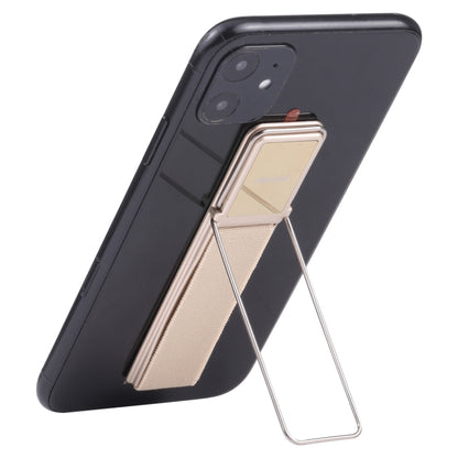 cmzwt CPS-030 Adjustable Folding Magnetic Mobile Phone Holder Bracket with Grip (Gold) - Hand-Sticking Bracket by buy2fix | Online Shopping UK | buy2fix