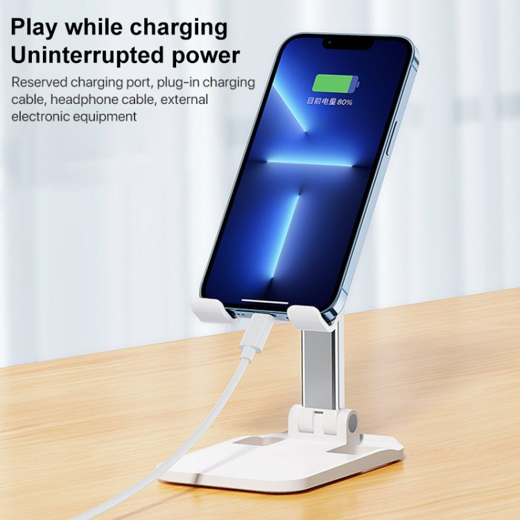 ROCK Desktop Folding Mobile Phone Holder (White) - Desktop Holder by ROCK | Online Shopping UK | buy2fix