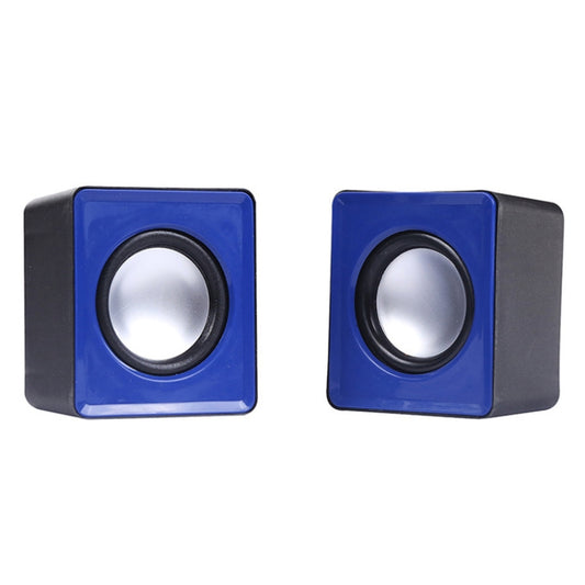 USB Mini Mobile Phone Computer Wired Speaker, Does Not Support Tuning(Blue) by buy2fix