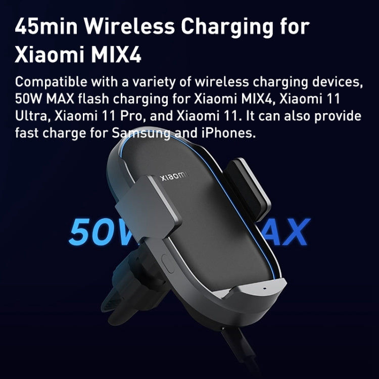 Original Xiaomi WCJ05ZM Car Wireless Charger Pro(Black) - In Car by Xiaomi | Online Shopping UK | buy2fix