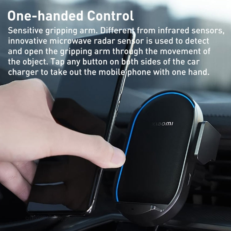 Original Xiaomi WCJ05ZM Car Wireless Charger Pro(Black) - In Car by Xiaomi | Online Shopping UK | buy2fix