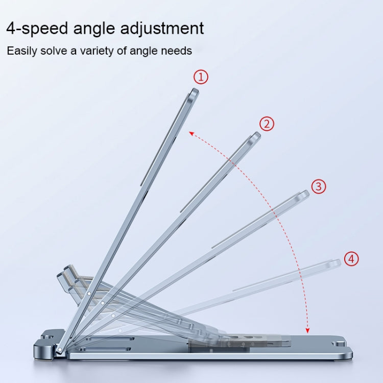 LK022 Portable Foldable Desktop Phone Holder (Silver) - Desktop Holder by buy2fix | Online Shopping UK | buy2fix