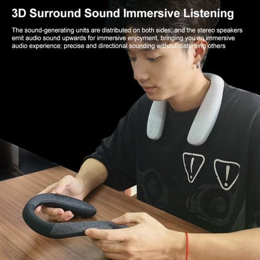 EBS-908 Fabric Hanging Neck Wireless Bluetooth Subwoofer Stereo Speaker (Grey) by buy2fix