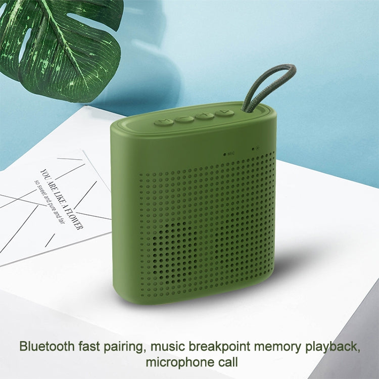 EBS-037 Portable Outdoor Card Mini Wireless Bluetooth Speaker(Green) - Mini Speaker by buy2fix | Online Shopping UK | buy2fix