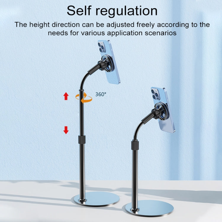 R-JUST HZ27 Desktop Phone Tablet Holder Disc Magnetic Suction Telescopic Bracket - Lazy Bracket by R-JUST | Online Shopping UK | buy2fix