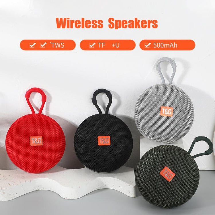 T&G TG352 Outdoor Portable Riding Wireless Bluetooth Speaker TWS Stereo Subwoofer, Support Handsfree Call / FM / TF(Red) - Mini Speaker by T&G | Online Shopping UK | buy2fix