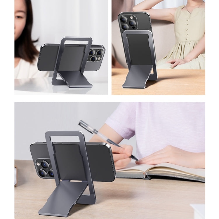 Benks L50 Foldable Card Type Aluminum Alloy Phone Holder (Grey) - Desktop Holder by Benks | Online Shopping UK | buy2fix