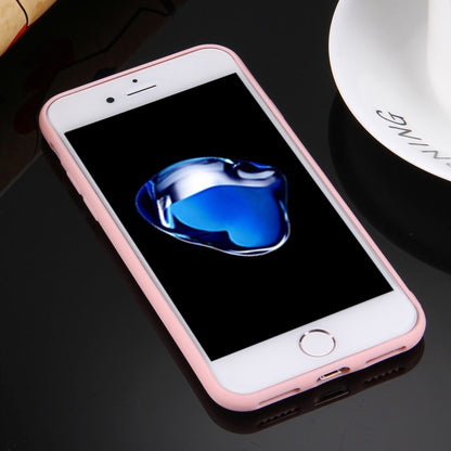 For iPhone 8 & 7 Solid Color TPU Protective Case Without Round Hole(Pink) by buy2fix