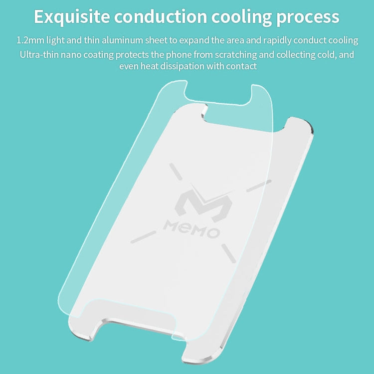 MEMO DL03 Retro Three-speed Temperature Adjustable Semiconductor Cooling Mobile Phone Radiator(White) - Cooling Fan Radiator by buy2fix | Online Shopping UK | buy2fix