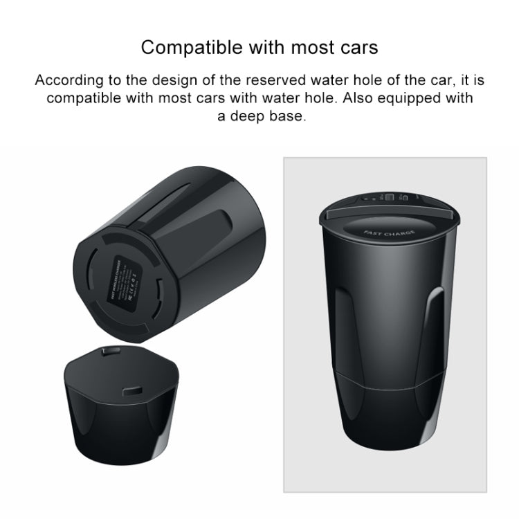 X9 Car QI Standard Charging Cup Wireless Fast Charger - In Car by buy2fix | Online Shopping UK | buy2fix